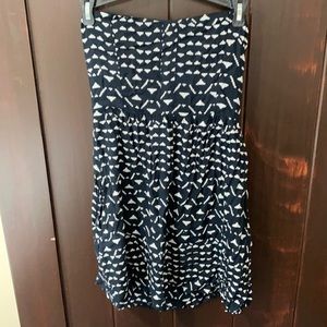 Hot Topic strapless black dress with pockets